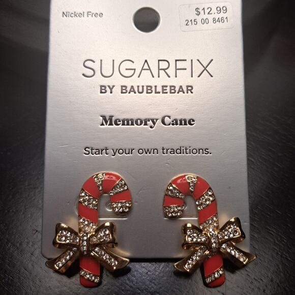 BaubleBar Jewelry - SUGARFIX by BaubleBar Candy Cane Earrings